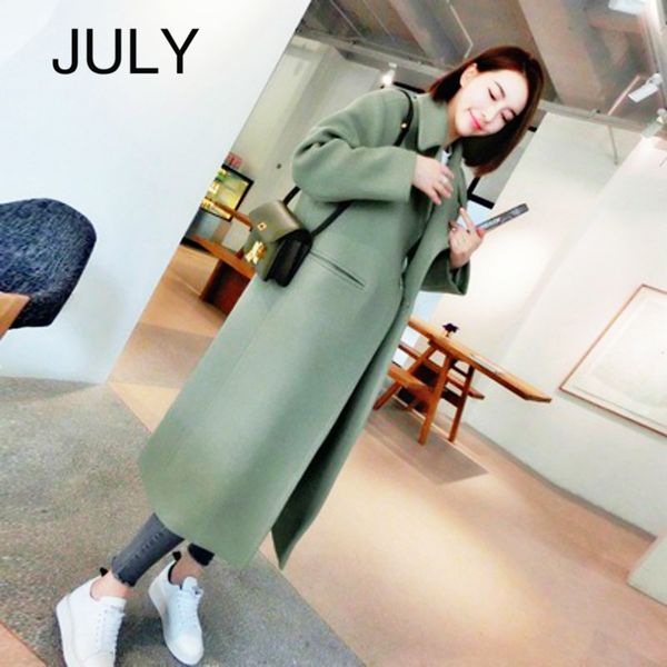 july women wool coat,2019 autumn winter new casual korean version slim long coat,full sleeve suit collar womens plus size coats, Black
july women wool coat,2019 autumn winter new casual korean version slim long coat,full sleeve suit collar womens plus size coats, Black