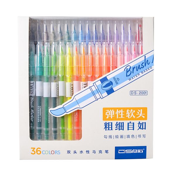 6/12/24/36color calligraphy pen art brush marker pens fineliner water color pen for drawing painting school art supplies
6/12/24/36color calligraphy pen art brush marker pens fineliner water color pen for drawing painting school art supplies