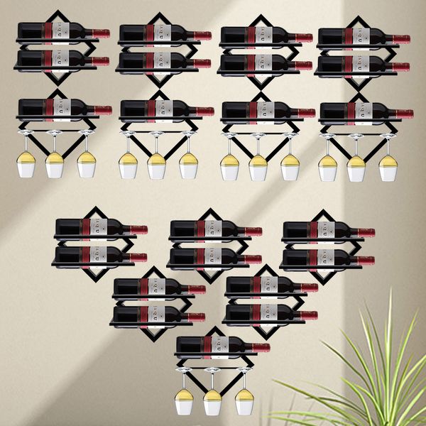 european creative wall-mounted wine rack, home wall decoration, wine cup rack, cabinet wall bottle rack
european creative wall-mounted wine rack, home wall decoration, wine cup rack, cabinet wall bottle rack
