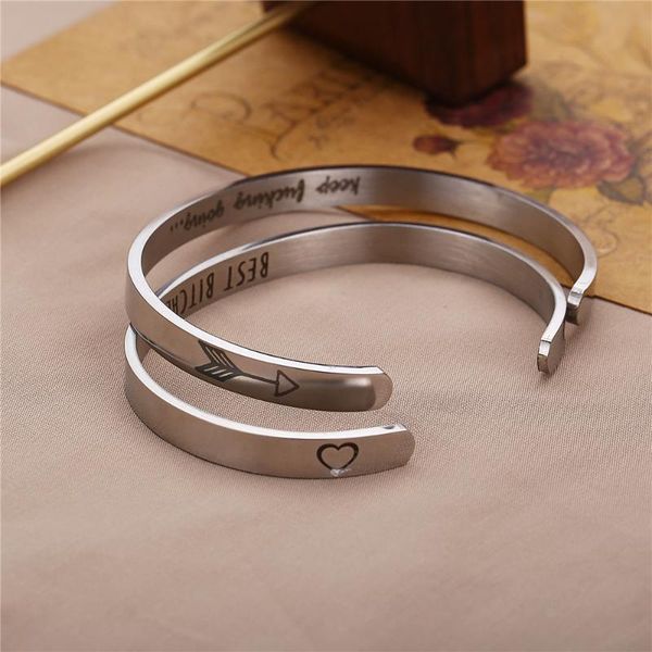 bangle inspiration stainless steel letter bangles for women men couple silver color metal 2021 fashion cuff bracelets jewelry, Black
bangle inspiration stainless steel letter bangles for women men couple silver color metal 2021 fashion cuff bracelets jewelry, Black