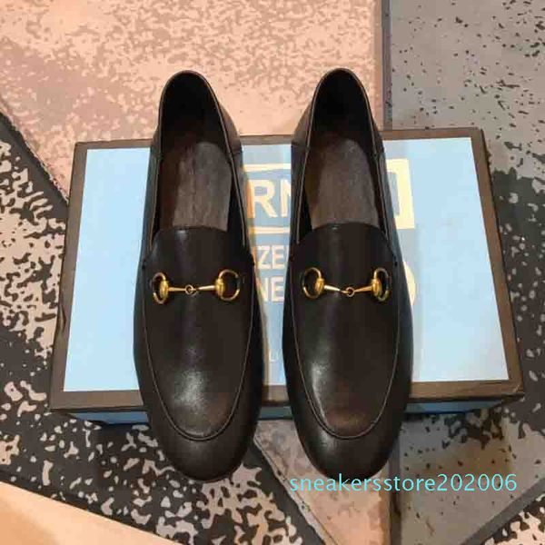 2020 women's luxury loafers shoes, fashion leather loafers shoes, designer women's casual shoes, designer loafers shoes s06, Black