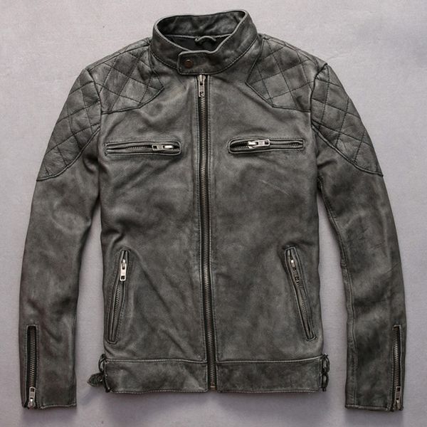 2015 new arrivals david beckham same stye real leather jacket men vintage cowskin fashion motorcycle jacket male leather coats, Black
2015 new arrivals david beckham same stye real leather jacket men vintage cowskin fashion motorcycle jacket male leather coats, Black