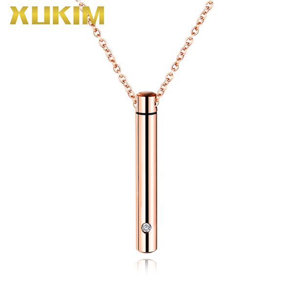 wpo407-1 xukim jewelry perfume necklace charms cylinder pet bone ash box pendant necklace, Silver
wpo407-1 xukim jewelry perfume necklace charms cylinder pet bone ash box pendant necklace, Silver