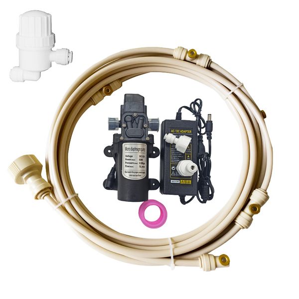 outdoor water spray mist cooling systejm with micro water misting pump 12v dc power adapter and filter for
outdoor water spray mist cooling systejm with micro water misting pump 12v dc power adapter and filter for