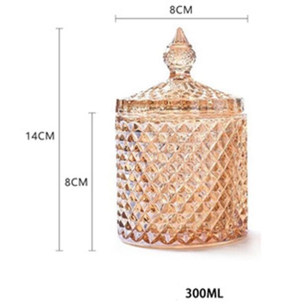 crystal glass storage jars sugar chocolate cans diamond candy box cotton swabs box for home
crystal glass storage jars sugar chocolate cans diamond candy box cotton swabs box for home