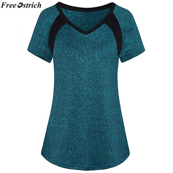 ostrich women fashion stitching o-neck t-shirt fashion ladies casual basic slim short-sleeved t-shirt summer plus size, White
ostrich women fashion stitching o-neck t-shirt fashion ladies casual basic slim short-sleeved t-shirt summer plus size, White