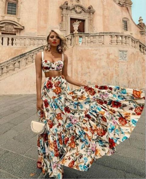 womens designer flora printed dress fashion ruffled western style sleeveless 2pcs dress leisure beach skirt dresses, White
womens designer flora printed dress fashion ruffled western style sleeveless 2pcs dress leisure beach skirt dresses, White