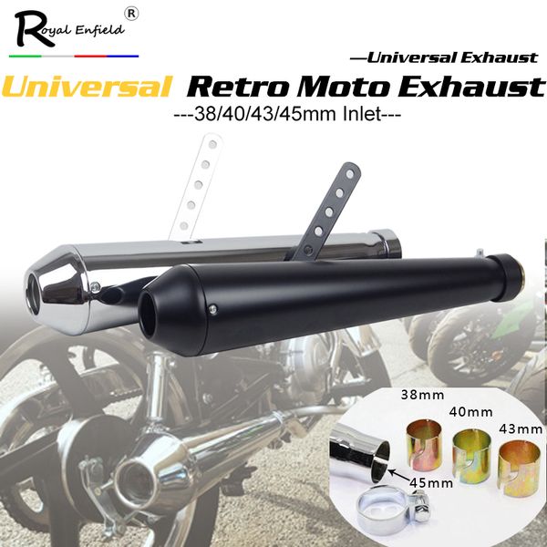 universal motorcycle exhaust muffler retro vintage classic escap moto for sr400 cb500 1100 vt500 tu250 guzzi v7
universal motorcycle exhaust muffler retro vintage classic escap moto for sr400 cb500 1100 vt500 tu250 guzzi v7