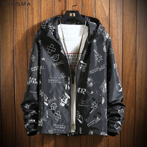 versma 2019 korean harajuku trend printed men bomber jackets autumn hip hop streetwear oversized hooded windbreaker dropshipping, Black;brown
versma 2019 korean harajuku trend printed men bomber jackets autumn hip hop streetwear oversized hooded windbreaker dropshipping, Black;brown