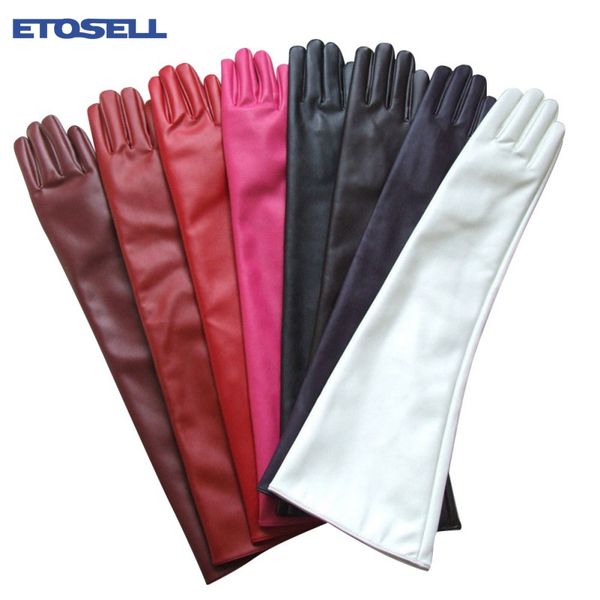 women 7 colors opera evening party gloves faux leather pu over elbow long glove, Blue;gray
women 7 colors opera evening party gloves faux leather pu over elbow long glove, Blue;gray