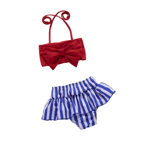 toddler girls swimsuit summer infant kids bow suspenders +stripe print pants 2pcs outfits baby girl beach clothes sets, White
toddler girls swimsuit summer infant kids bow suspenders +stripe print pants 2pcs outfits baby girl beach clothes sets, White