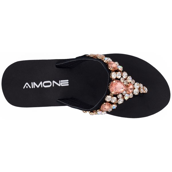 aimone women flip flops women aurelie red rhinestone sandals beach slippers shoes summer sandals flip flops lady wedges shoes, Black
aimone women flip flops women aurelie red rhinestone sandals beach slippers shoes summer sandals flip flops lady wedges shoes, Black