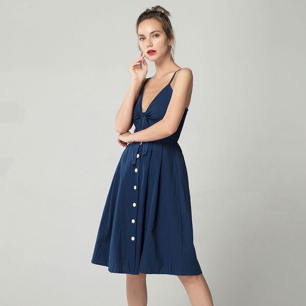 women clothing womens dress 2019 bow backless polka print beach summer dress cotton deep v neck buttons off shoulder ficusrong, Black;gray
women clothing womens dress 2019 bow backless polka print beach summer dress cotton deep v neck buttons off shoulder ficusrong, Black;gray