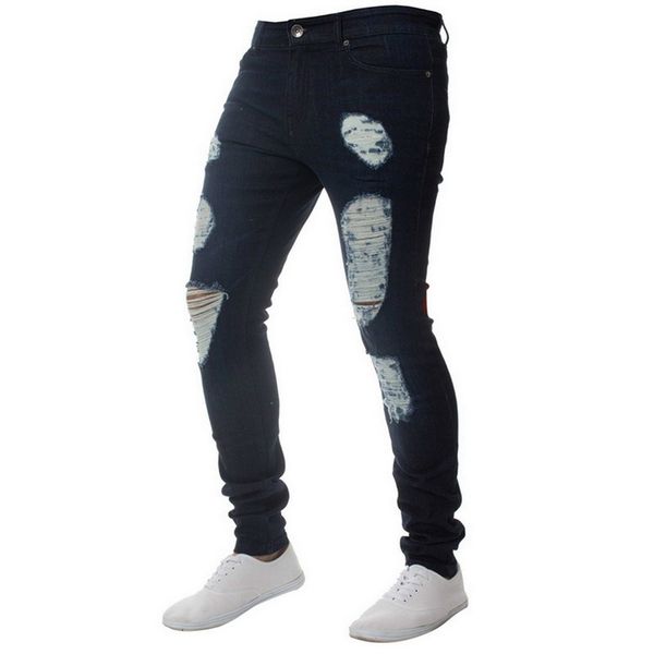 pencil jeans summer pure color skinny jeans men pure color denim cotton vintage wash hip pencil pants work trousers pants, Blue
pencil jeans summer pure color skinny jeans men pure color denim cotton vintage wash hip pencil pants work trousers pants, Blue