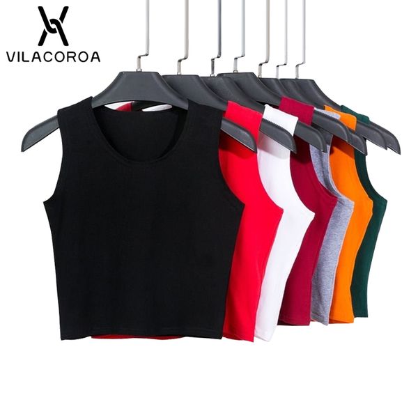 7 color fashion round neck t shirt women summer sleeveless high waist crop cotton bottom t shirt female streetwear, White
7 color fashion round neck t shirt women summer sleeveless high waist crop cotton bottom t shirt female streetwear, White