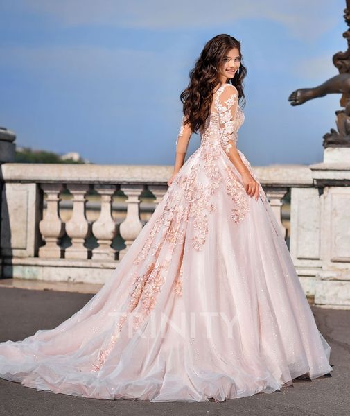 elegant pink scoop 3/4 sleeves applique a-line wedding dresses bridal pageant dresses wedding attire dresses custom size 2-18 kf1226304, White
elegant pink scoop 3/4 sleeves applique a-line wedding dresses bridal pageant dresses wedding attire dresses custom size 2-18 kf1226304, White