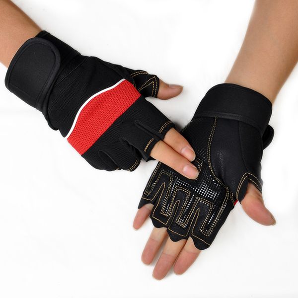 gloves gym body building dumbbells sports exercise training wrist fitness hiking gloves, Black
gloves gym body building dumbbells sports exercise training wrist fitness hiking gloves, Black