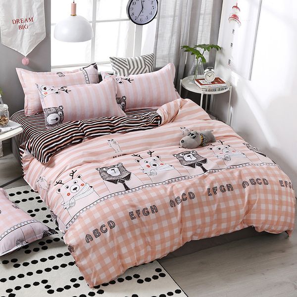 4pcs/set kawaii cartoon style bear printing comfortable family bedding set bed linings duvet cover bed sheet pillowcases
4pcs/set kawaii cartoon style bear printing comfortable family bedding set bed linings duvet cover bed sheet pillowcases