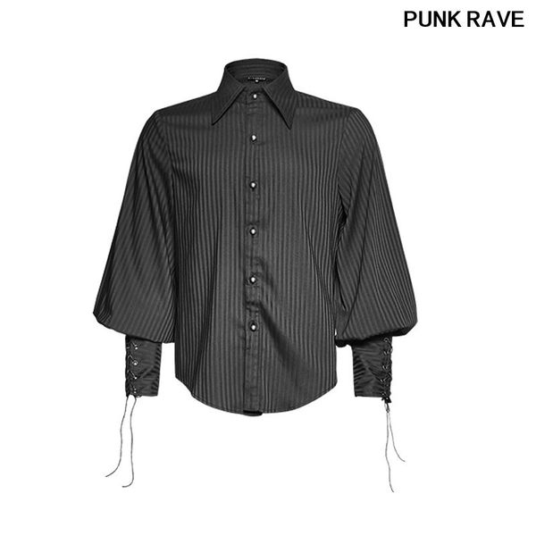 steampunk loose full sleeve striped men shirt fashion noble party tie the rope cuff blouse punk rave y-719, White;black
steampunk loose full sleeve striped men shirt fashion noble party tie the rope cuff blouse punk rave y-719, White;black