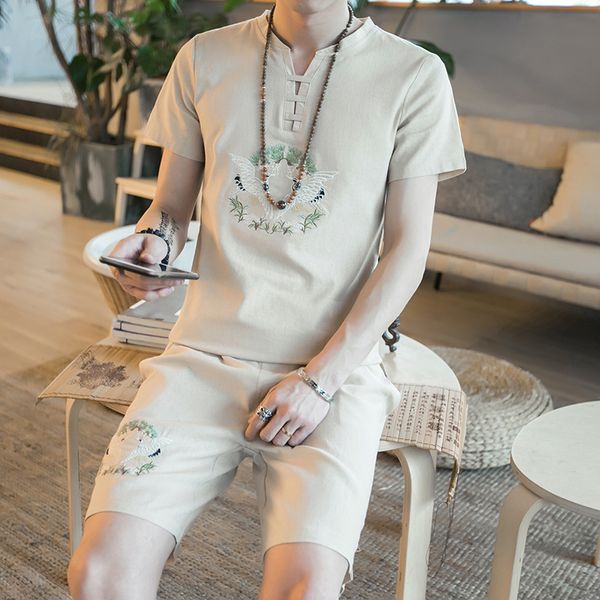 5xl plus size men short sleeve blouse+shorts set summer streetwear chinese type bird printed linen tracksuits men clothing 4xl, Gray
5xl plus size men short sleeve blouse+shorts set summer streetwear chinese type bird printed linen tracksuits men clothing 4xl, Gray