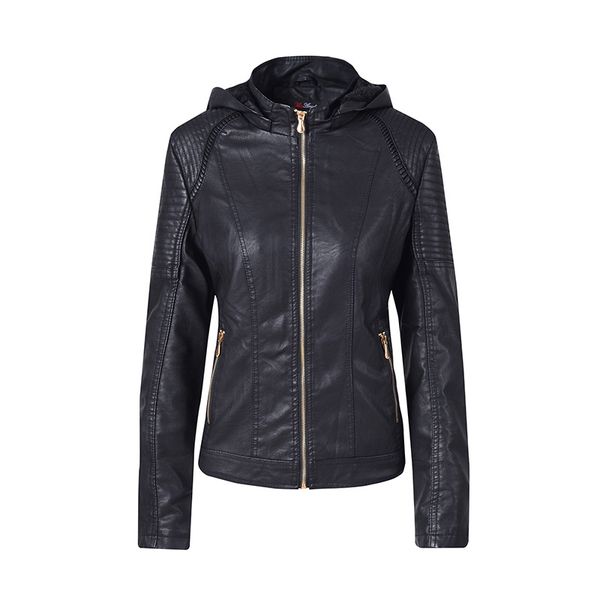 womens short jacket black biker coat motorcycle leather jackets hoodies autumn winter windbreaker overcoat thicken warm, Black;brown
womens short jacket black biker coat motorcycle leather jackets hoodies autumn winter windbreaker overcoat thicken warm, Black;brown