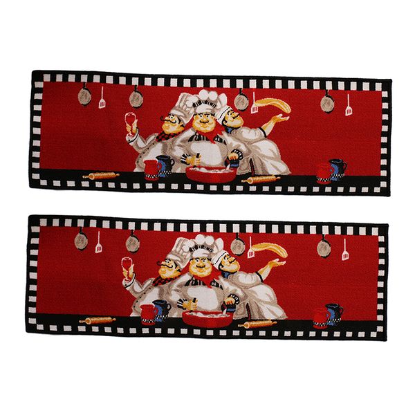 2x chef pattern dining room mat machine washable floor carpet kitchen rug floor mat home decor 40x120cm
2x chef pattern dining room mat machine washable floor carpet kitchen rug floor mat home decor 40x120cm