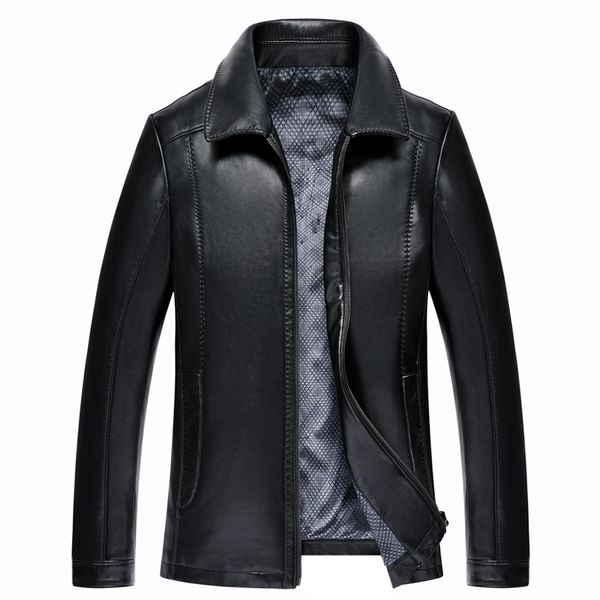 fashion leather jacket men autumn pu leather coat men jaqueta masculina turn-down collar mens faux jackets, Black
fashion leather jacket men autumn pu leather coat men jaqueta masculina turn-down collar mens faux jackets, Black