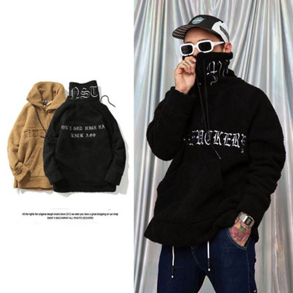 men's hoodies & sweatshirts mens letter embroidery warm autumn winter hairy casual stand collar drawstring pullover hip hop skateboard, Black
men's hoodies & sweatshirts mens letter embroidery warm autumn winter hairy casual stand collar drawstring pullover hip hop skateboard, Black