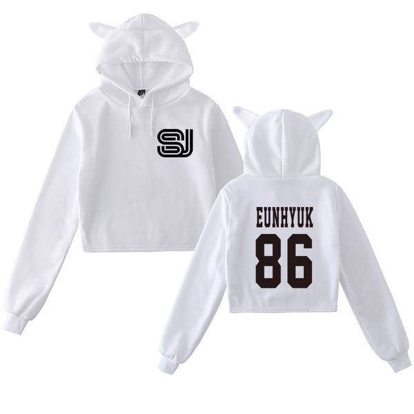 super junior related products cat ears hooded sweater signature should aid the clothes navel hoodie women's, Black
super junior related products cat ears hooded sweater signature should aid the clothes navel hoodie women's, Black