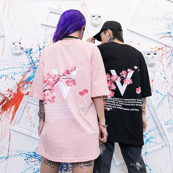 japanese street summer fashion sakura t-shirt short sleeve male hip-hop cotton tees couple print t shirt, White;black
japanese street summer fashion sakura t-shirt short sleeve male hip-hop cotton tees couple print t shirt, White;black