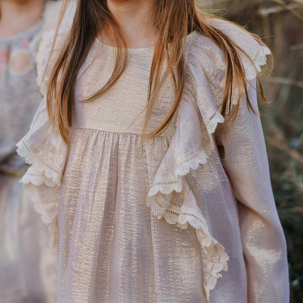 bobomoon spring summer 2020 children's clothing girl's elegant long-sleeved dress with golden luster silk girls christmas dress, Red;yellow
bobomoon spring summer 2020 children's clothing girl's elegant long-sleeved dress with golden luster silk girls christmas dress, Red;yellow