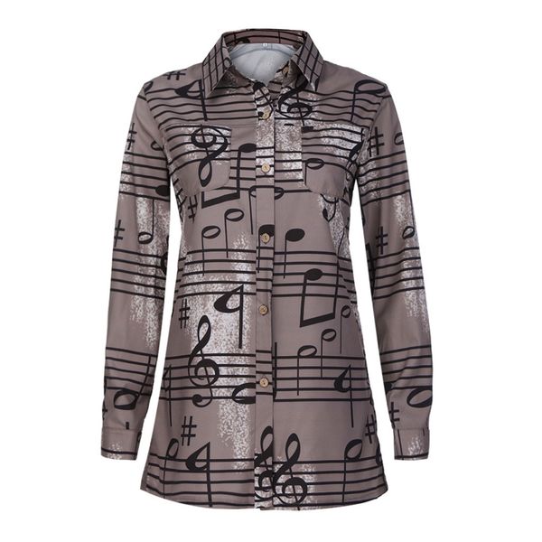 fashion musical note print blouse shirt women turndown collar offie working ladies blouses long sleeve button womens blouse, White
fashion musical note print blouse shirt women turndown collar offie working ladies blouses long sleeve button womens blouse, White