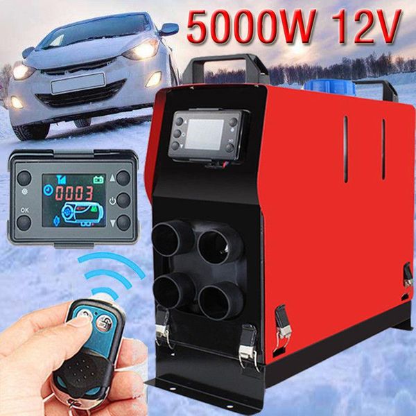 

12v air diesel heater 5000w 4 holes lcd monitor parking heaters for trucks boats bus car dropship 11.11