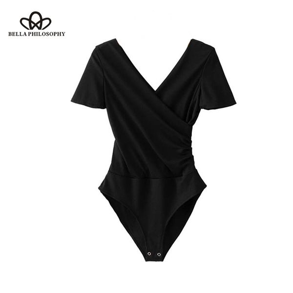 heydress 2019 women cross v neck knitted bodysuits black white short sleeve stretchable playsuits female fashion chic
heydress 2019 women cross v neck knitted bodysuits black white short sleeve stretchable playsuits female fashion chic