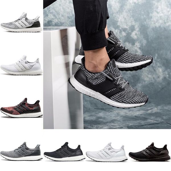 Ultra boost 3.0 4.0 Ultraboost Cloud White Black Running shoes Dark Pixel Refract Clear Brown Primeknit sports trainers men women sneakers