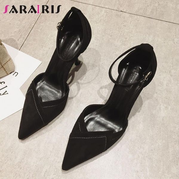 sarairis fashion femalesummer sandals party mixed color thin heel cover heel stiletto sandals women summer shoes woman, Black
sarairis fashion femalesummer sandals party mixed color thin heel cover heel stiletto sandals women summer shoes woman, Black