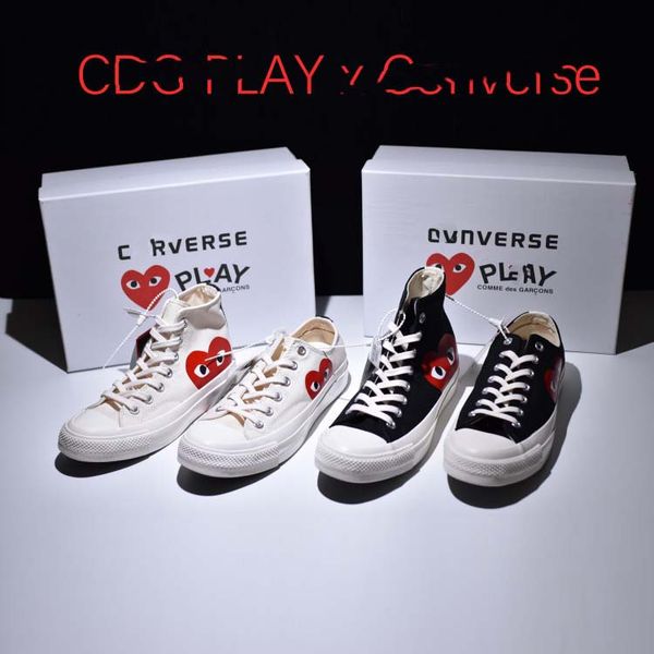cdg kawakubo rei commè ðes garcons play x convèrse chuck all-star taylor 1970s sneakers canvas polka dot white low shoes 19110581, Black
cdg kawakubo rei commè ðes garcons play x convèrse chuck all-star taylor 1970s sneakers canvas polka dot white low shoes 19110581, Black
