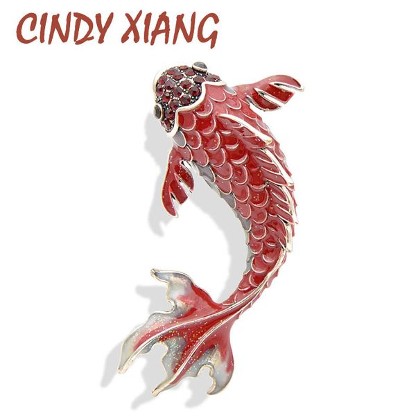 cindy xiang 3 colors available red enamel fish brooches for women large carp pins animal style brooch fashion jewelry coat broch t190622, Gray
cindy xiang 3 colors available red enamel fish brooches for women large carp pins animal style brooch fashion jewelry coat broch t190622, Gray