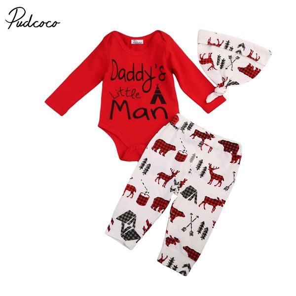 3pcs newborn kids baby boys letter bodysuit+printed long pants +hat cotton outfits set 0-18m
3pcs newborn kids baby boys letter bodysuit+printed long pants +hat cotton outfits set 0-18m