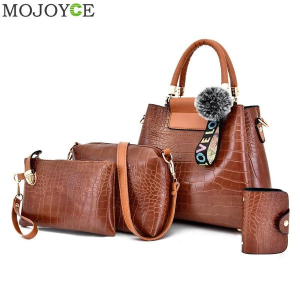 4pcs vintage crocodile leather women shoulder crossbody bag pure color pompom handbag fashion shopping clutch bags
4pcs vintage crocodile leather women shoulder crossbody bag pure color pompom handbag fashion shopping clutch bags
