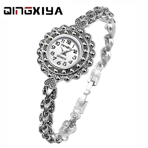 qingxiya luxury watch women antique silver water drill bracelet watch jewelry ladies female hour casual quartz wristwatches, Slivery;brown
qingxiya luxury watch women antique silver water drill bracelet watch jewelry ladies female hour casual quartz wristwatches, Slivery;brown