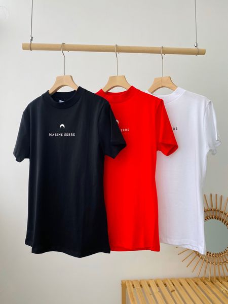 marine serre womens designer t shirts paris luxury clothes print moon letter breathable pairs couple shirts mens short sleeve, White
marine serre womens designer t shirts paris luxury clothes print moon letter breathable pairs couple shirts mens short sleeve, White