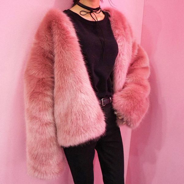 etosell new arrival women faux fur coat long sleeve outerwear thicken winter jackets coats female fashion streetwear cardigans, Black
etosell new arrival women faux fur coat long sleeve outerwear thicken winter jackets coats female fashion streetwear cardigans, Black