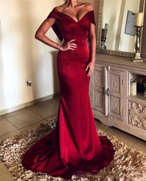 off the shoulder evening dresses deep v neck sleeveless burgundy fitted mermaid prom party gowns custom made sweep train, Black;red
off the shoulder evening dresses deep v neck sleeveless burgundy fitted mermaid prom party gowns custom made sweep train, Black;red