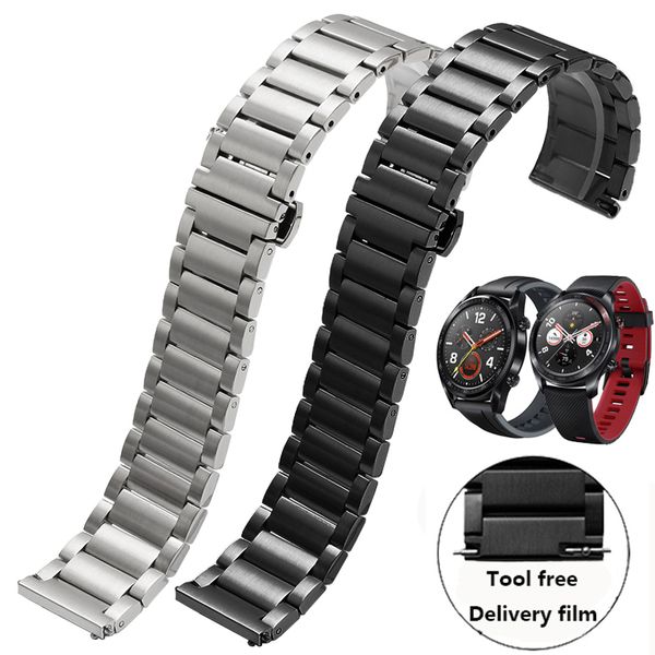 luxury stainless steel watchband replacement strap for huawei watch pro/gt 22mm metal bracelet men's watch accessories, Black;brown
luxury stainless steel watchband replacement strap for huawei watch pro/gt 22mm metal bracelet men's watch accessories, Black;brown