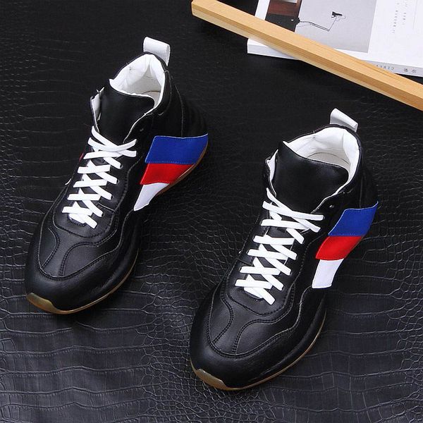 2020 fashion luxury designer men lace-up comfortable shoes ankle boot male high rock hip hop thick bottom shoes for man, Black
2020 fashion luxury designer men lace-up comfortable shoes ankle boot male high rock hip hop thick bottom shoes for man, Black