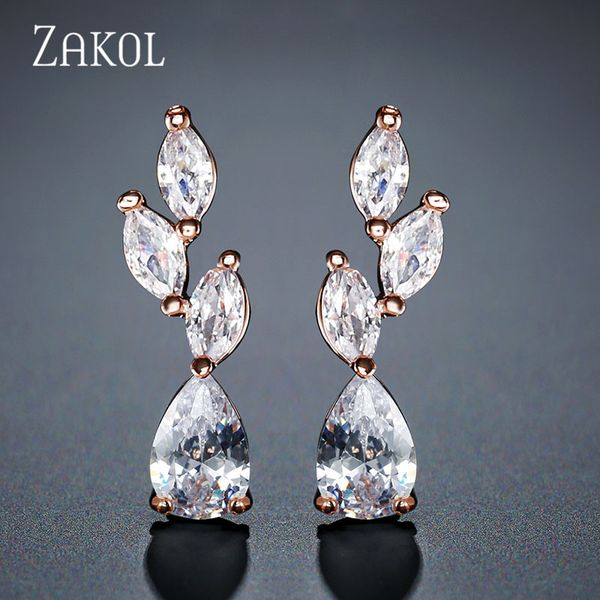 zakol white color flower shape zircon water drop crystal pendant drop earrings for women bridal wedding jewelry fsep2469, Silver
zakol white color flower shape zircon water drop crystal pendant drop earrings for women bridal wedding jewelry fsep2469, Silver