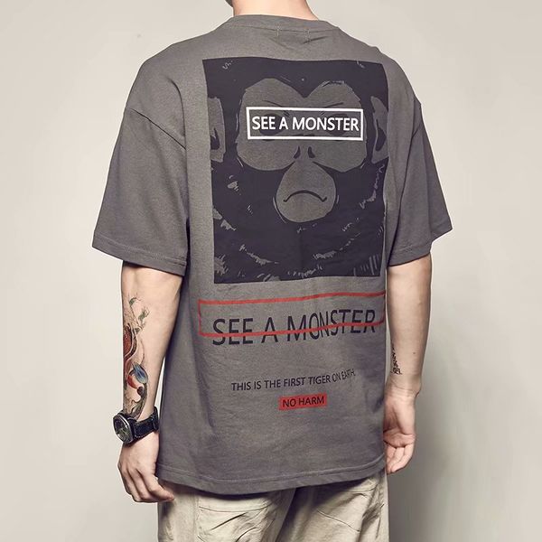 animal anime letter print 100% cotton tees men tshirts japan style casual couple wear t-shirts loose streetwear pullover, White;black
animal anime letter print 100% cotton tees men tshirts japan style casual couple wear t-shirts loose streetwear pullover, White;black