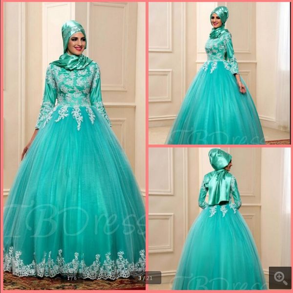 new arrival ball gown sky blue muslim appliques prom dresses arabic 3/4 sleeve modest muslim women princess puffy prom gowns sale, Black
new arrival ball gown sky blue muslim appliques prom dresses arabic 3/4 sleeve modest muslim women princess puffy prom gowns sale, Black