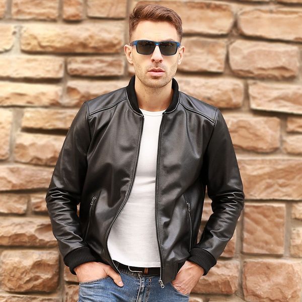 fashion black aviation genuine cow leather flight jacket men slim real leather jacket cowskin pilot bomber winter coats
fashion black aviation genuine cow leather flight jacket men slim real leather jacket cowskin pilot bomber winter coats